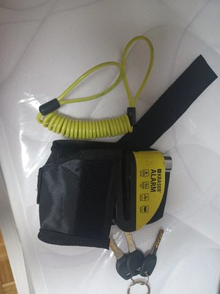 Candado Moto Kraser 6Y Alarma 110dB Antirrobo