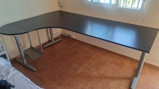 Escritorio Ikea Galant Negro/Gris