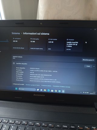 PC PORTATILE LENOVO I5 4TH|4GB RAM|500GB|OFFICE
