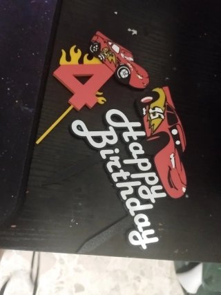 Cake Topper 4 Anni Cars