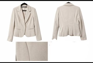 Lote Chaqueta Mujer Americana Beige