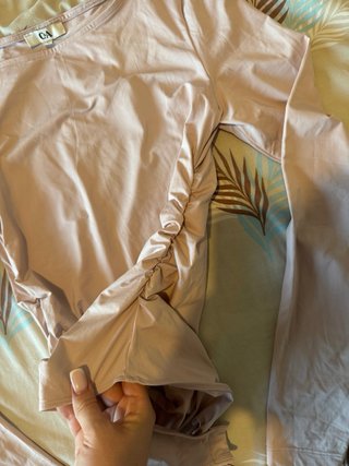 Body C&A manga larga rosa talla S