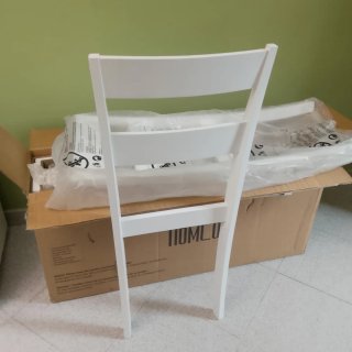Coppia 2 Sedie Homcom sedia cucina Bianco Rovere