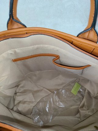 Bolso Tote Blanco y Marrón