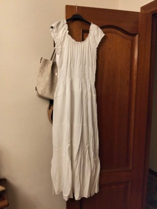 Vestido blanco ibicenco talla única