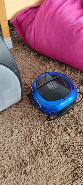 Reproductor CD y Radio Portátil Azul