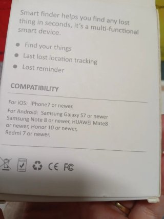 Localizador Bluetooth Smart Finder, Sin Estrenar