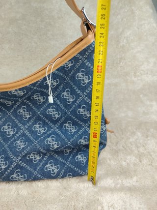 Bolso gran capacidad lujo Elegante azul/camel