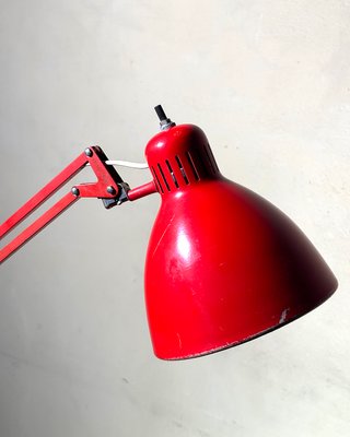 Lampada Luxo L-1 anni '70 rossa