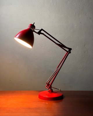 Lampada Luxo L-1 anni '70 rossa