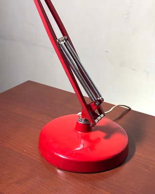 Lampada Luxo L-1 anni '70 rossa