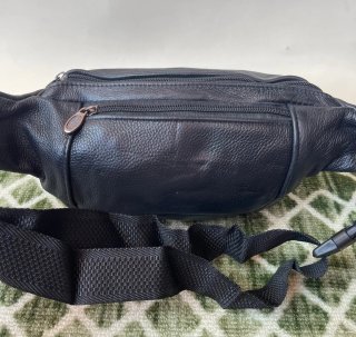 Marsupio vera pelle nero