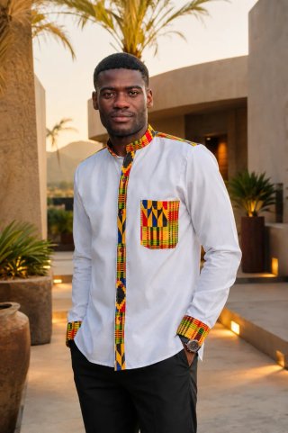 Camisa Afro Estampada Multicolor