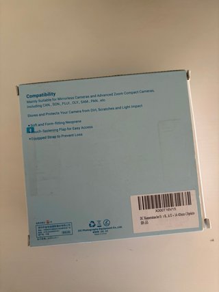 Funda protectora para cámara negra