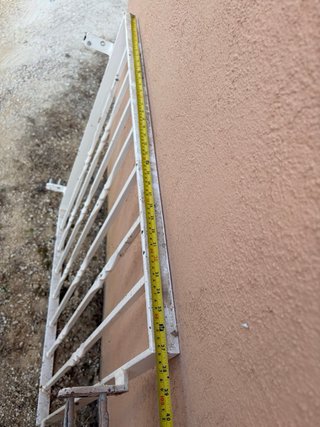 Ventana aluminio doble cristal 100x100cm + Reja