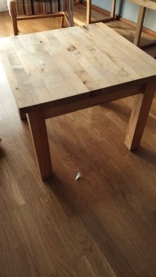 Mesa de centro de madera maciza abedul