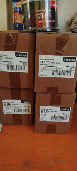 CD-R Imation 52x 700MB Printable - 4 scatole