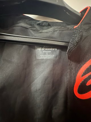 Chaqueta Moto Alpinestars Negra y Naranja