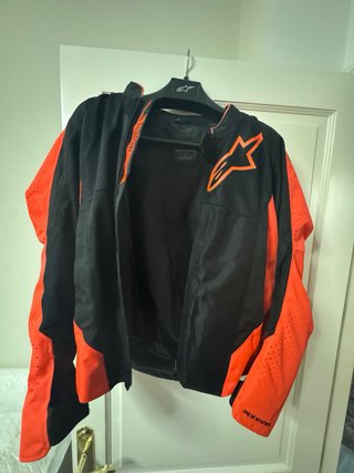 Chaqueta Moto Alpinestars Negra y Naranja