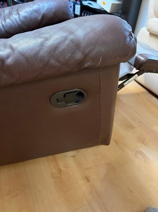 Sillón reclinable Natuzzi de piel