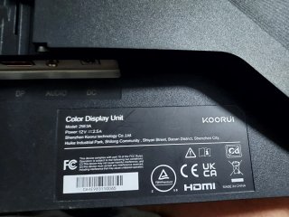 Monitor Negro, KOORUI Monitor Gaming,PARA DESPIECE