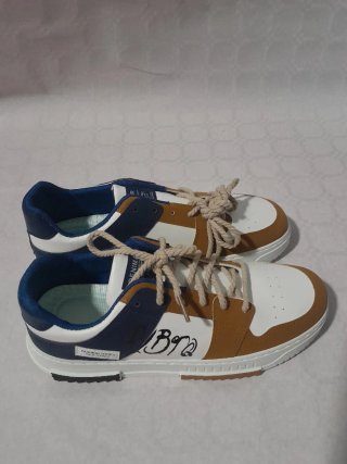 Deportivos Talla 42 Azul Marrón Blanco