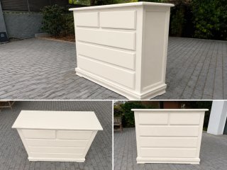 Cajonera de madera sin pintar