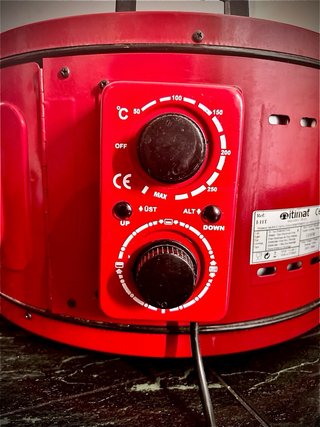 Horno Eléctrico Redondo Rojo