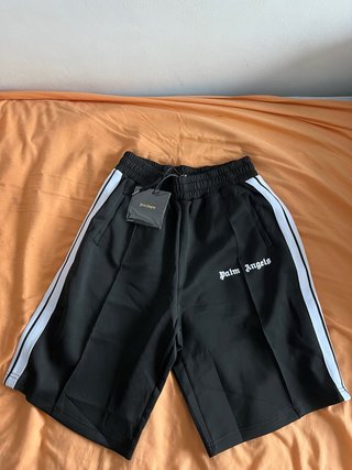 Palm Angels Pantalones Cortos Deportivos Negros