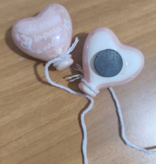 Calamite Cuore Rosa Scritte
