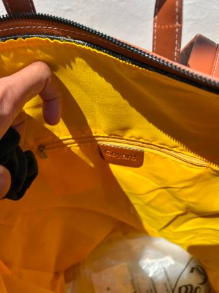 Mochila Goyard Preta e Marrom