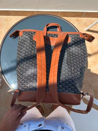 Mochila Goyard Preta e Marrom