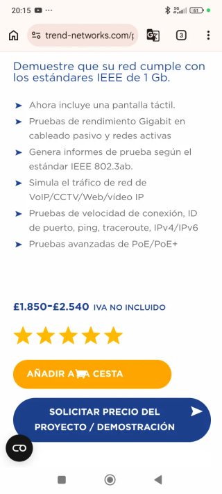 Probador Red SIGNALTEK NT TREND NETWORKS