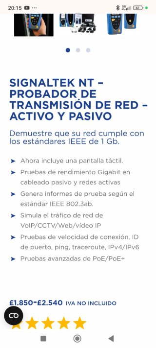 Probador Red SIGNALTEK NT TREND NETWORKS