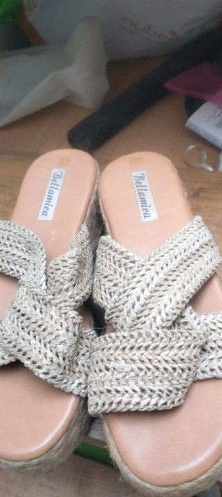 Ciabatte Bellamica Beige/Oro
