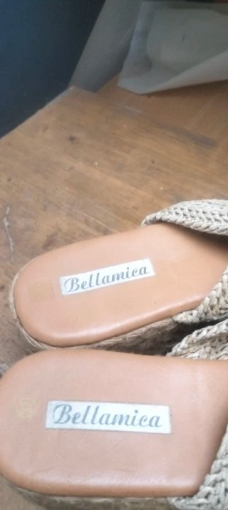 Ciabatte Bellamica Beige/Oro