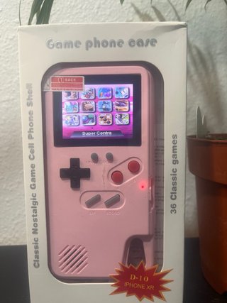 Funda iPhone XR Diseño Game Boy Rosa