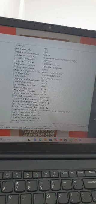 Portátil lenovo thinkpad e15 gen2 512gb 16ram