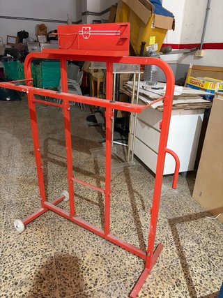 Estantería Taller Roja Metálica