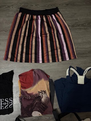 Set maglie donna + gonna multicolore