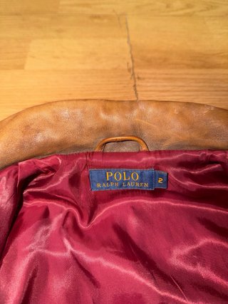 Chaqueta Cuero Polo Ralph Lauren Marrón