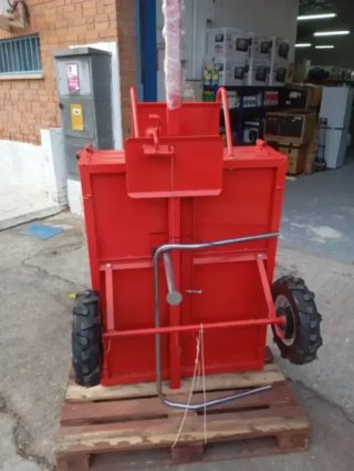 Remolque mediano de motoazada o de tractor carrito