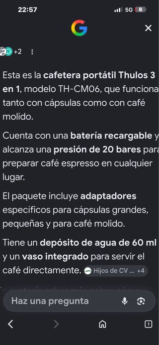 Cafetera Portátil Thulos 3 en 1