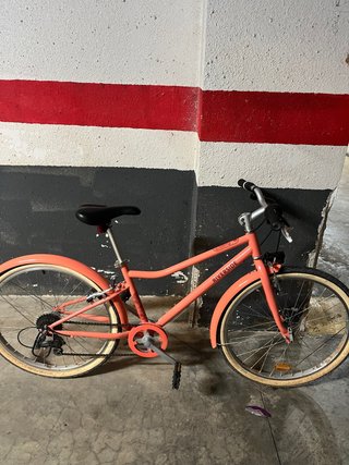 Bicicleta infantil color coral