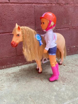 Nancy con caballo y accesorios