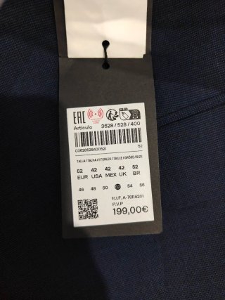 Americana Lana Fría Massimo Dutti Talla 52