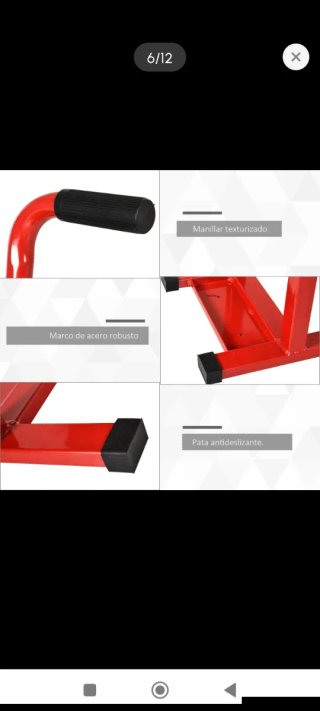 Caballete Elevador para Moto Rojo