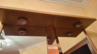 Espejo recibidor madera y cristal