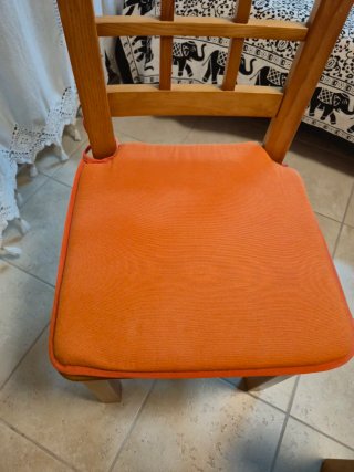 4 Cojines Naranja para Silla