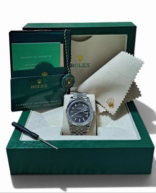Rolex Datejust 41mm Acciaio Grigio